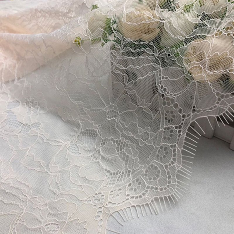 Dress Bridal Warp Knit Lace Fabric for Women's Wear Wholesale Supplier 9